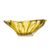 Křišťálová mísa Plantica Amber (žlutá), 33 cm, Aurum Crystal