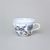 Šálek vysoký B 210 ml na kafe, rubínová červeň + zlato + cibulák, Český porcelán a.s.