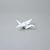 Origami - Jeřáb "z papíru" - porcelánová figurka pro štěstí 8 x 7,5 x 2,5 cm, bílý porcelán, Český porcelán a.s.