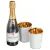Champagne cups, 3-pcs set, Meissen porcelain