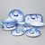 Tom 30112, Dining set for 6 pers., Thun 1794 Carlsbad porcelain, Blue cherry