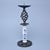 Krbový svícen chalupářský 29 cm (porcelán + železo), Cibulák, originální z Dubí