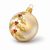 Christmas Tree Decoration Ball, 8 cm, Champagne, Czech Glass christmas decorations