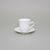 Cup Espresso 80 ml and saucer 120 mm, Thun 1794 Carlsbad porcelain, Natalie white