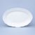 Dish oval flat 35 cm, White with blue line, Cesky porcelan a.s.