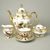 Coffee set for 6 pers., hunting decor + pearl beige, Carlsbad