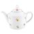 Tea pot 1,1 l, Sonate 34032 flowers, Seltmann porcelain