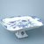 Platter Aida 34 x 29 cm on stand, Original Blue Onion Pattern