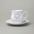 Hrnek Jonáš 310 ml + podšálek 155 mm, Thun 1794, karlovarský porcelán, BERNADOTTE motýli