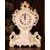 Clock 32 cm, Secese, Rose China
