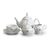 Tea set for 6 persons, Thun 1794 Carlsbad porcelain, BERNADOTTE hazenka