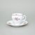 Coffee cup and saucer 150 ml / 14 cm, Thun 1794 Carlsbad porcelain, BERNADOTTE Meissen Rose