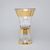 Crystal Vase Romantic "X", h: 255 mm, Gold, Ales Zverina - AZ Design