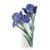 Blossoming Love Iris vase h=31cm, Porcelain FRANZ