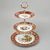 Compartment dish 3 pcs. 34 cm, ruby hunting decor, Carlsbad porcelain