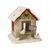 Candle holder Snowed-in Chicken Coop 14.5 / 16.5 / 15.5 cm, stoneware, Goebel