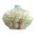 Van Gogh White Orchard design sculptured porcelain mid size vase 26 cm, FRANZ Porcelain