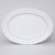 70477: Dish oval 36 cm, Thun 1794 Carlsbad porcelain, Natalie, Red line