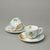 Cup 110 ml + saucer 130 mm espresso, C. Monet, Lady with umbrella, DuGifts porcelain