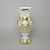 Vase 31 cm, WHITE glass, gold + enamel, Nový Bor glass