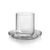 Cup 200 ml + saucer 120 mm DROP for flat white, Smoke, Kvetna 1794 Glassworks