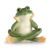 Amphibia frog figurine Daydreaming 6,5 cm, FRANZ porcelain