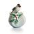 Winter wonderland chickadee design sculptured porcelain sugar jar 10 cm, FRANZ Porcelain