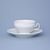 Frost no line: Tea cup and saucer 205 ml / 16 cm, Thun 1794 Carlsbad porcelain, BERNADOTTE