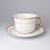 Cup 290 ml + sacuer 170 mm, Thun 1794, karlovarský porcelán, Menuet/natalie gold