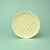 Plate dessert 21 cm, yellow decor, G. Benedikt 1882