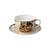 Tea/cappuccino cup and saucer Gustav Klimt - The Kiss, 0,25 l / 15 cm, Fine Bone China, Goebel