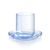 Cup 200 ml + saucer 120 mm DROP for flat white, Light Blue, Kvetna 1794 Glassworks