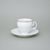 Coffee cup and saucer 150 ml / 14 cm, Thun 1794 Carlsbad porcelain, BERNADOTTE gold line