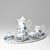 Coffee set MINI, Orignal Blue Onion pattern + platinum