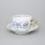 Elegance: Cup 0,21 l + saucer 16 cm, Gold + Blue, Hand-decorated by Vilém Janoušek, Český porcelán a.s