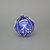 Onion Pattern Christmas Tree Decoration Ball, 8 cm BLUE, Czech Glass christmas decorations