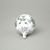 Christmas decoration - ball 7 cm, Original Green Onion pattern + platinum