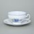 Tea cup + saucer 275 ml / 18 cm, Thun 1794 Carlsbad porcelain, BERNADOTTE Forget-me-not-flower
