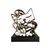 Figurine Romero Britto - Golden Cat, 25 / 21 / 31 cm, Porcelain, Goebel