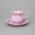 Cup 0,2 l + saucer 15 cm Monika, rose china, decor 158, Leander Loučky