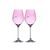 Silhouette Celebration Pink - Set of 2 wine glasses 330 ml, Swarovski Crystal, DIAMANTE