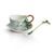 Winter wonderland chickadee cup / saucer / spoon, FRANZ porcelain