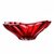 Křišťálová mísa Plantica, Red, 33 cm, Aurum Crystal