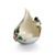 Winter wonderland chickadee design sculptured porcelain tealight holder 13 cm, FRANZ Porcelain
