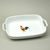KOHOUT: Mísa zapékací s uchy střední 6,5 x 34,5 x 20,5 cm, Thun 1794, karlovarský porcelán