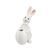 Figurka bílého zajíčka s vázičkou 7,5 / 11,5 / 16 cm, porcelán, Goebel