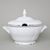 Soup tureen 2,5 l, Thun 1794 Carlsbad porcelain, BERNADOTTE frost, Platinum line