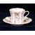 Cup and saucer mocca 0,08 l, Olga 585 Mucha, Rose China