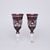 Egermann: Set of 2 Wine Glasses 180 ml, Red Stain, Crystal Glasses Egermann