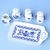 Blue Onion: Set of 3 shakers + tray + toothpick, Leander Loučky